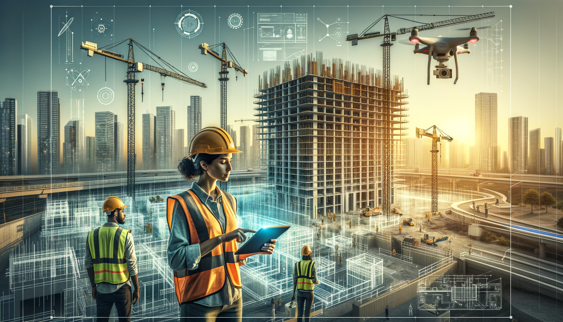 נבט צעיר עם שכבת מידע דיגיטלית המדגישה חקלאות חכמה