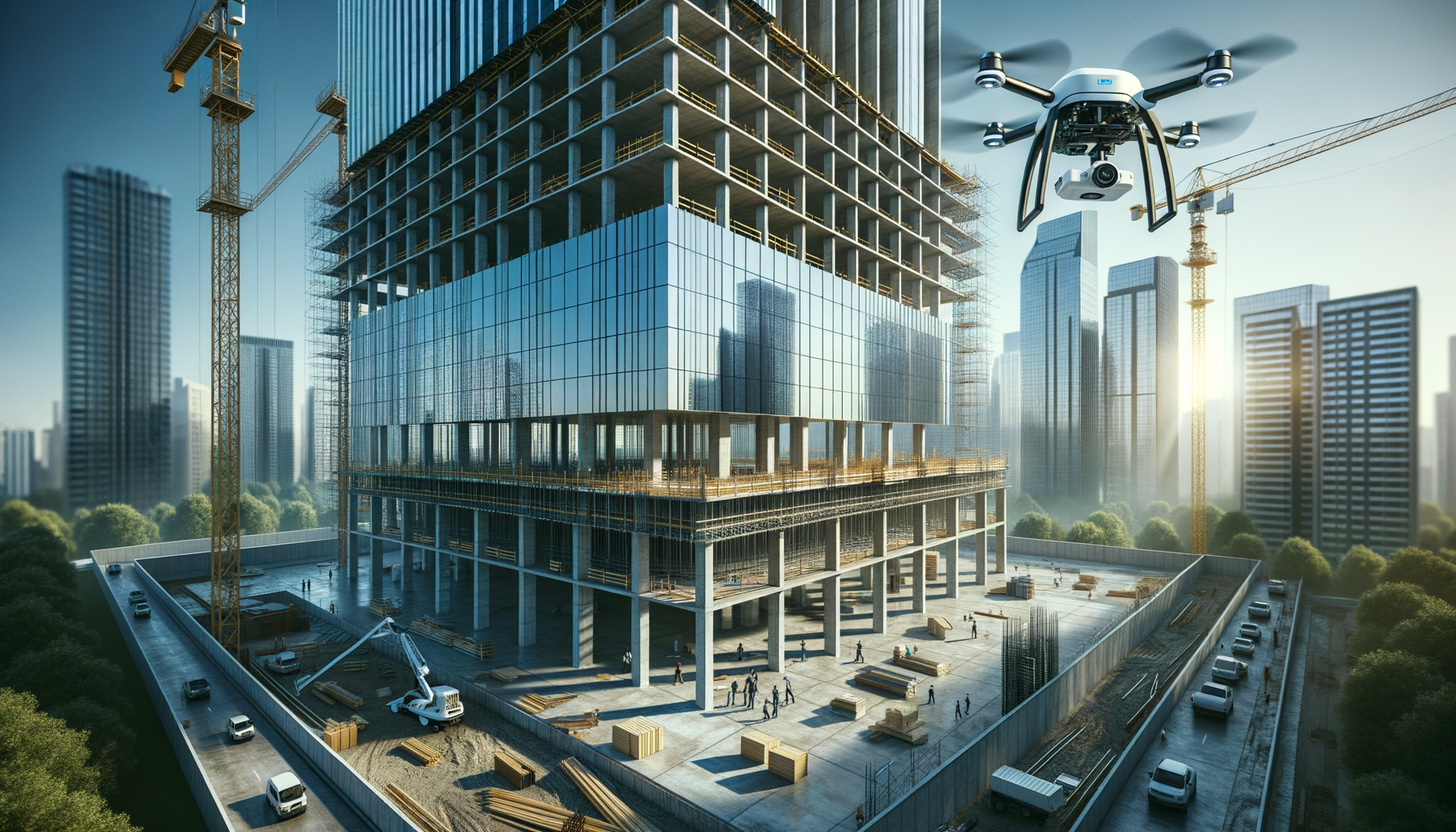 מערכת חקלאות מתקדמת עם זרועות רובוטיות בחממה